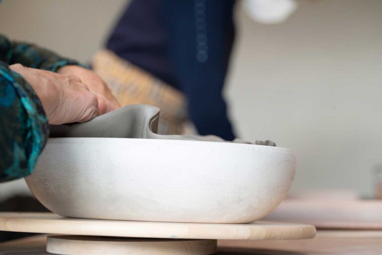 Keramiek: kleivormen in drukmallen