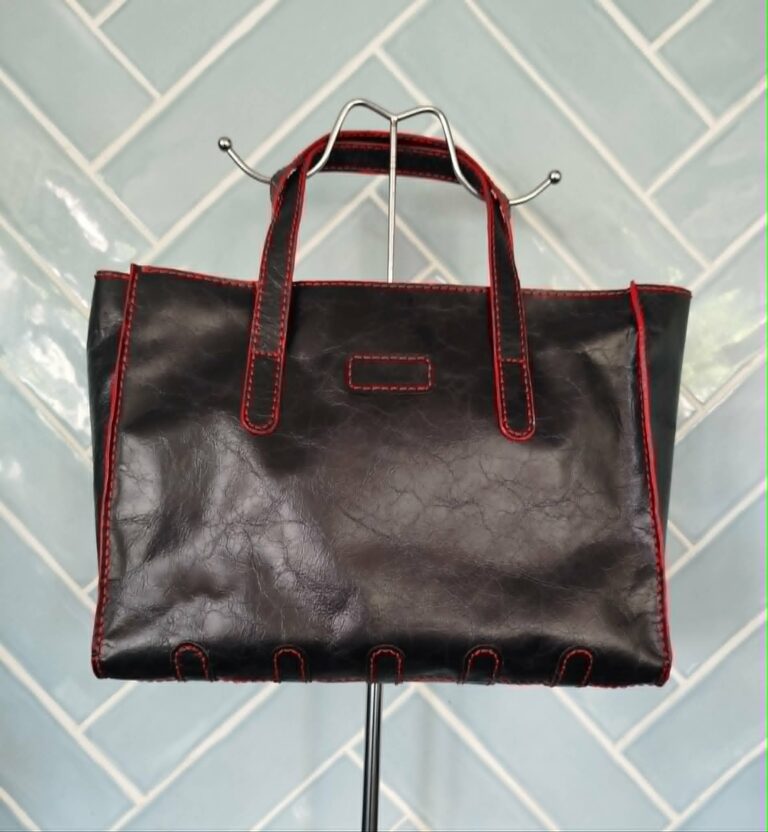 Lasercut Leer: Lederen tas (totebag)