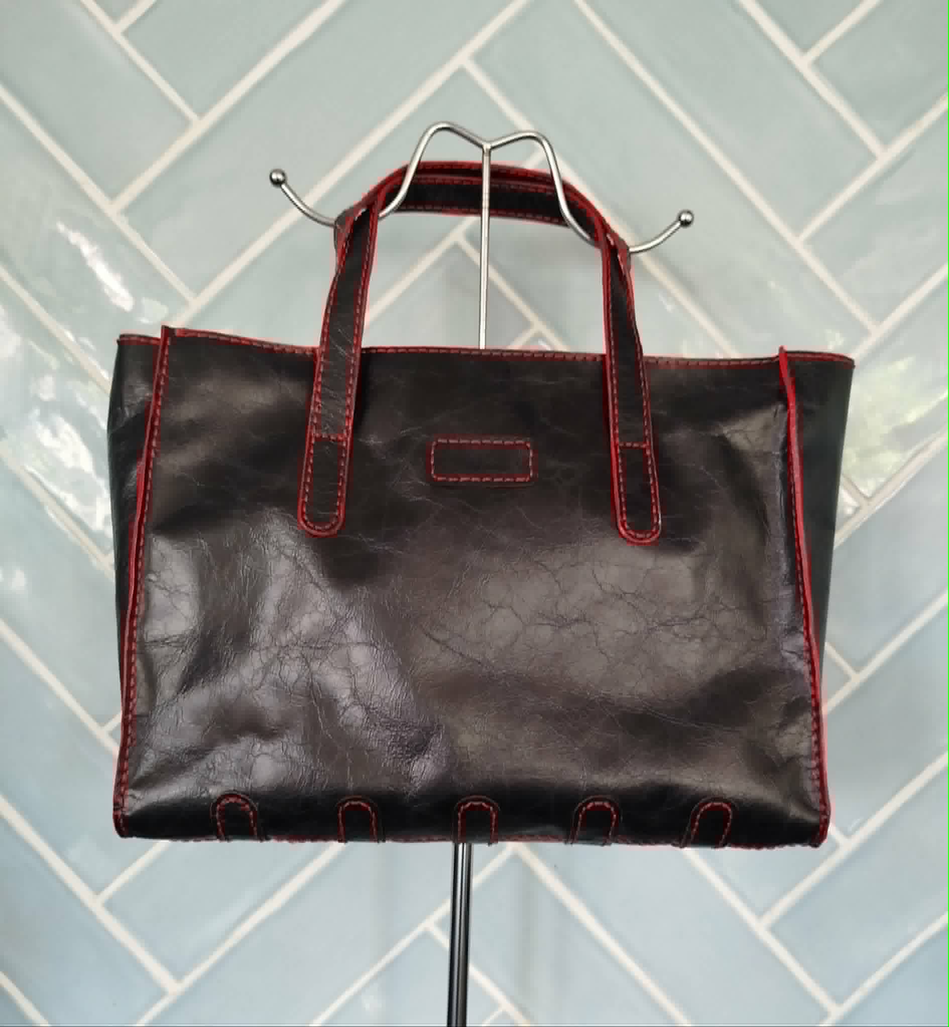 Lasercut Leer: Lederen tas (totebag)